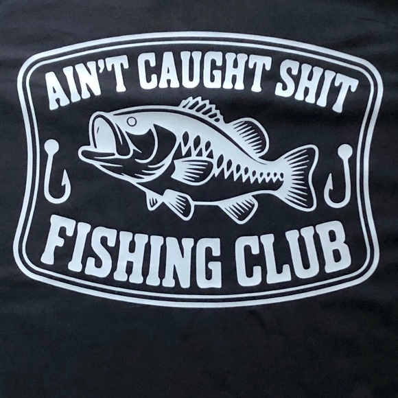 Fishing T-Shirt, Mens Funny Tshirt, Fishing Club Quote, Size 2XL, NEW No Tags - Picture 3 of 6